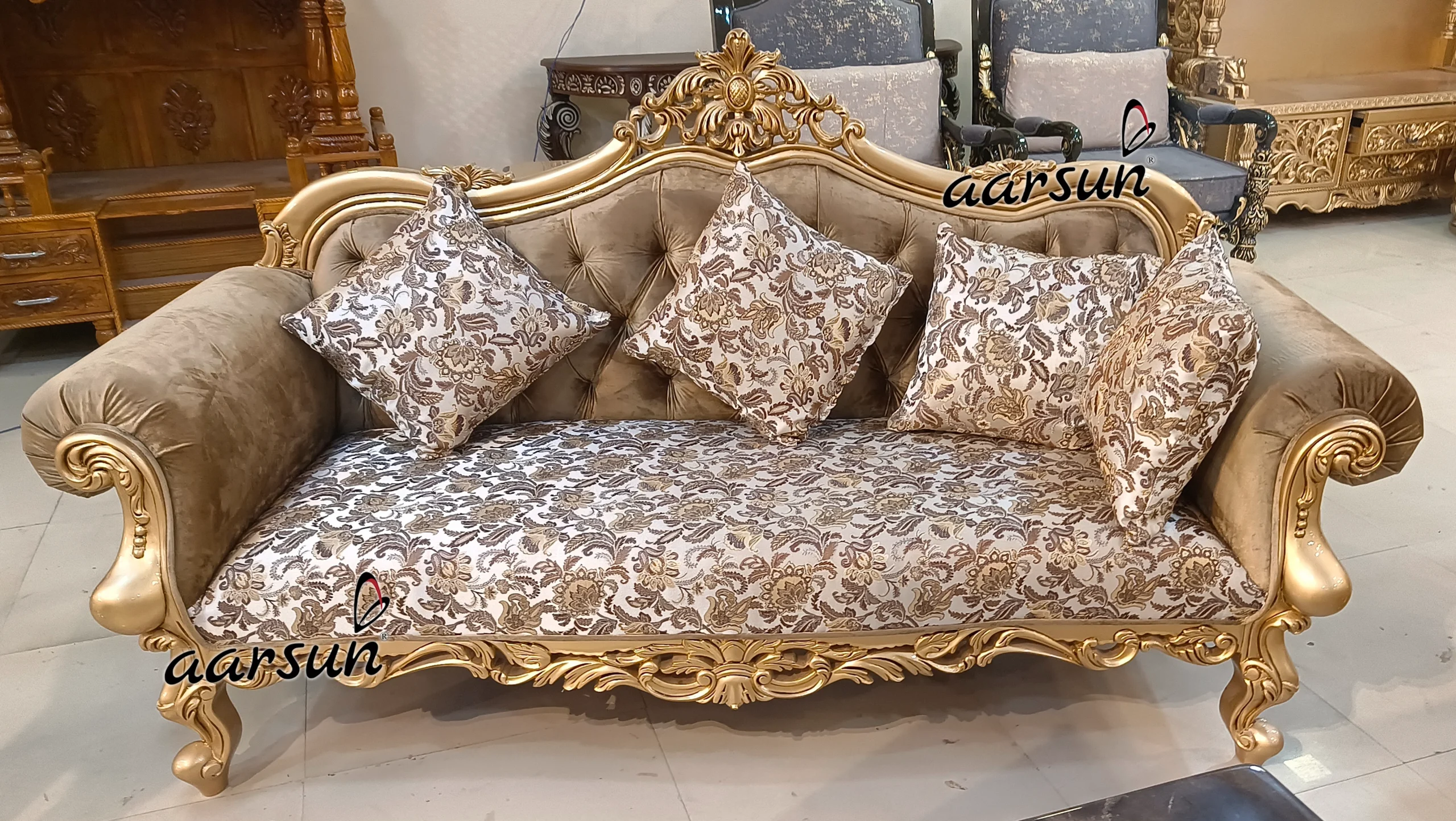 8 Seater animeowl Sofa Set In Teak Wood  2025