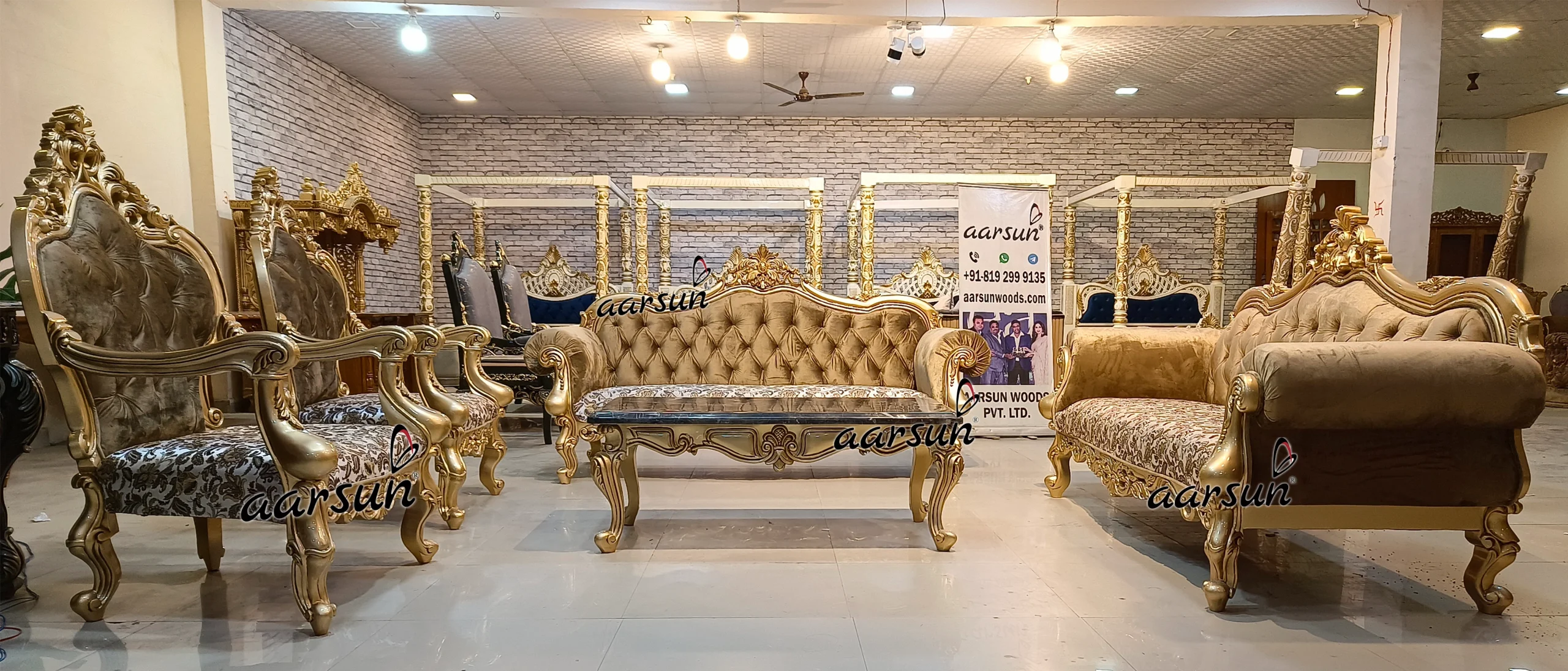 8 Seater animeowl Sofa Set In Teak Wood  2025