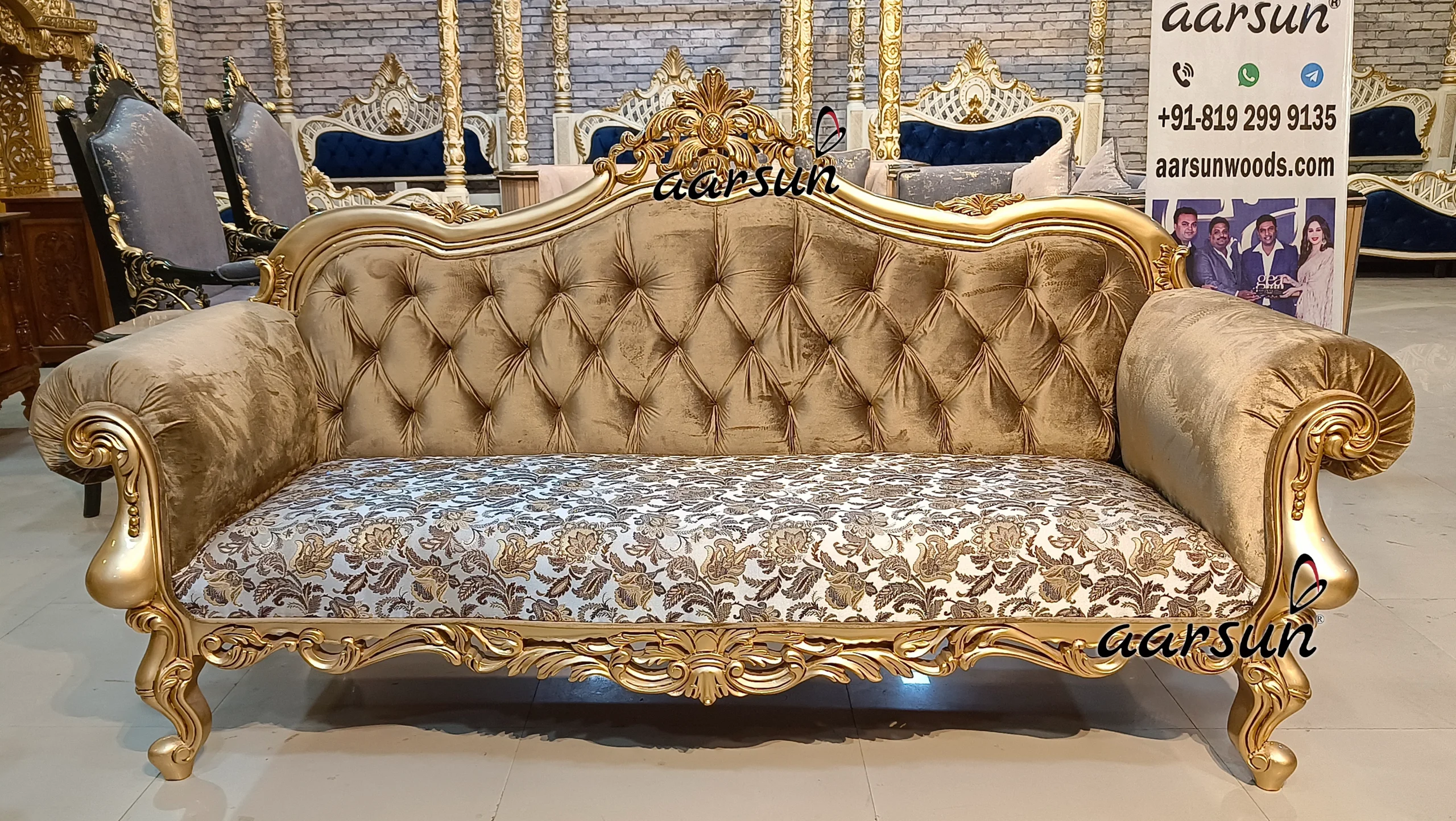 8 Seater animeowl Sofa Set In Teak Wood  2025