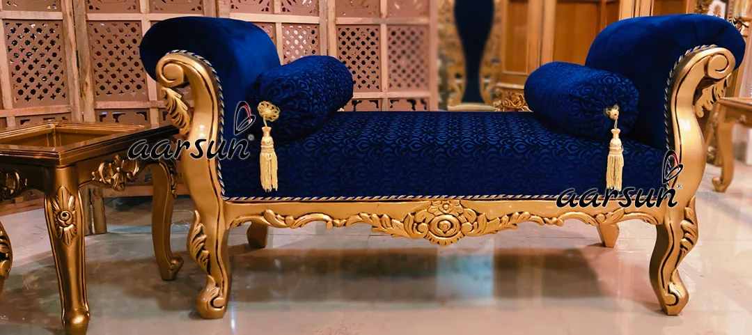 8 Seater manganato Gold Couch Set Carved in Teak Wood Carved by Artisans  2025
