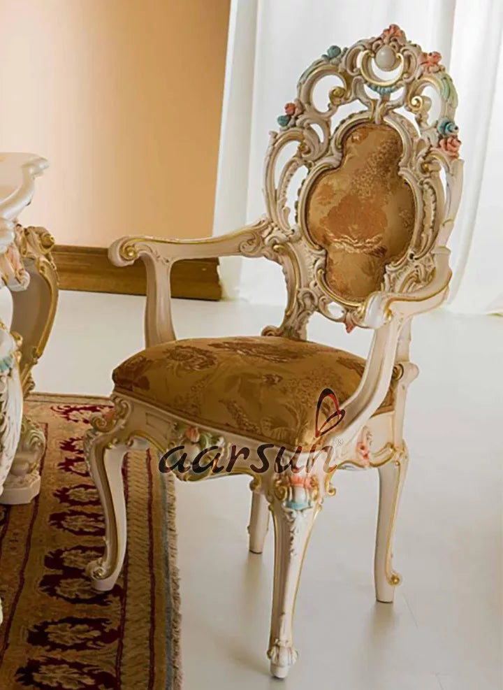 8 Seater Royal Dining Set - Dual Tone Tipping DNG-0016