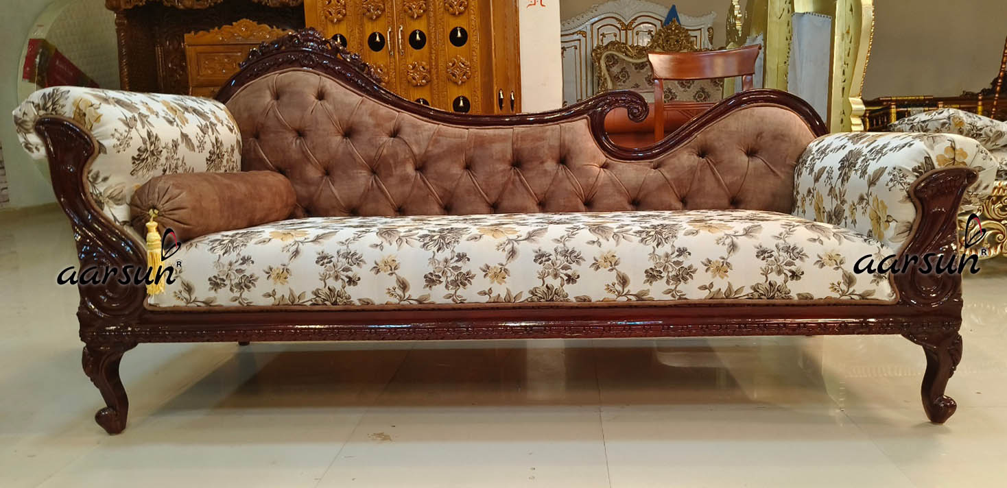 Modern  crackstreams Wooden Sofa Set with Dark Brown Polish 2025