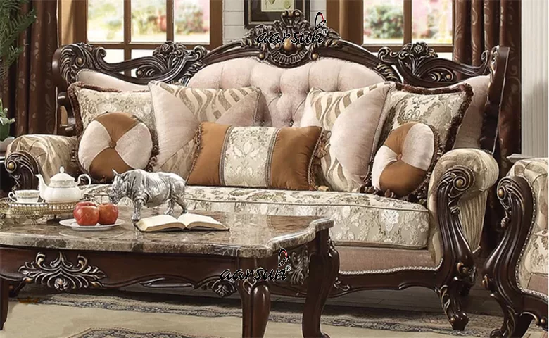 Antique crichd Classic Sofa Set Wingback Design 2025