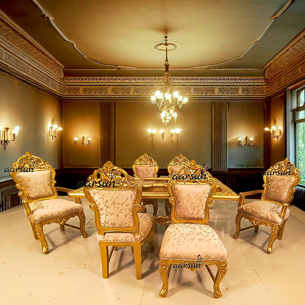 Dining xtime login Set in Gold Finish  2025