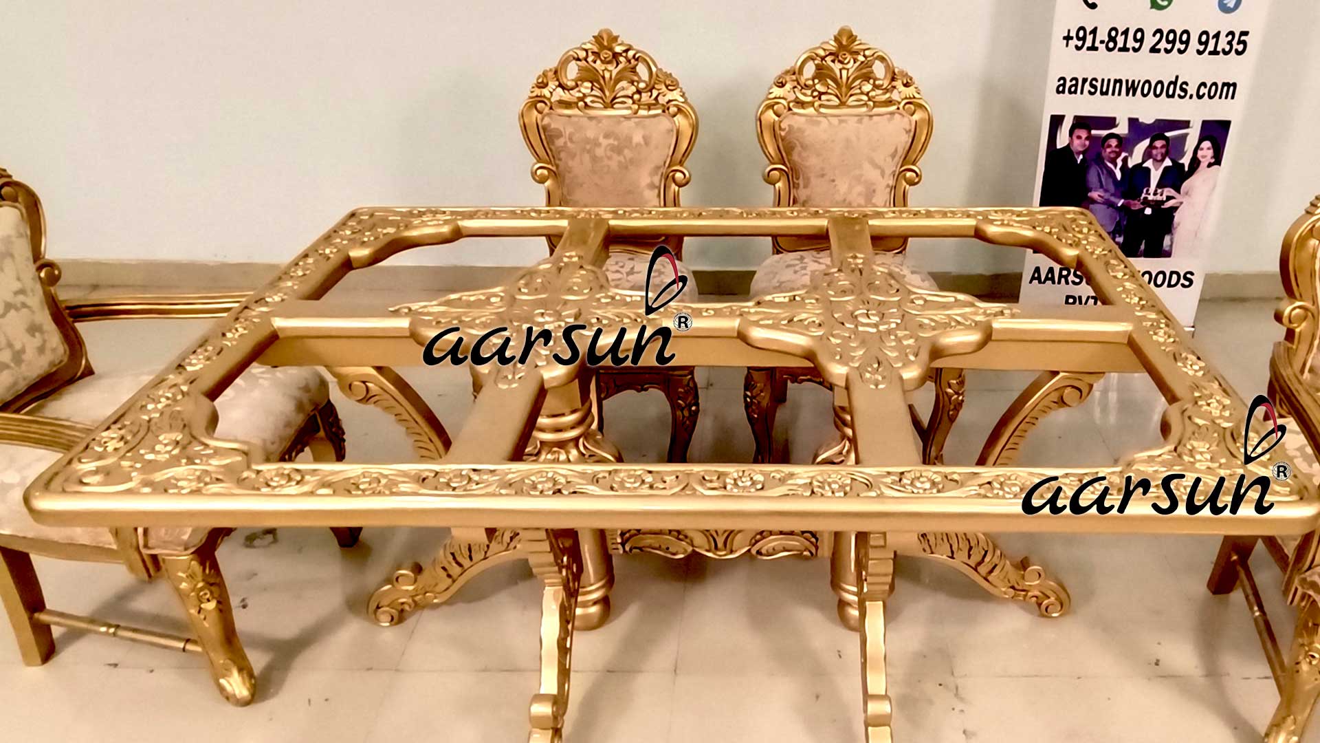 Dining xtime login Set in Gold Finish  2025