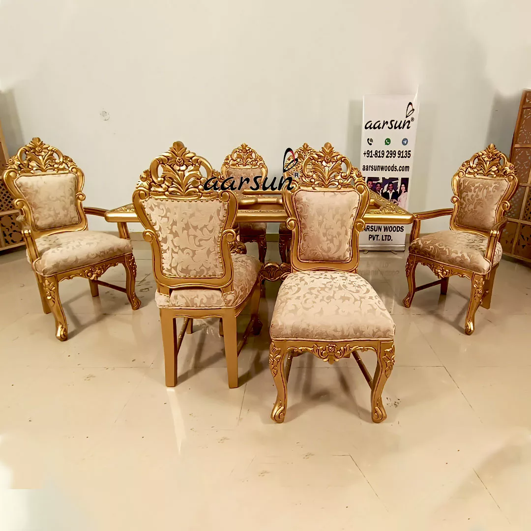 Dining xtime login Set in Gold Finish  2025