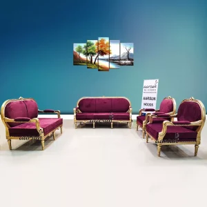 European  spydialer  Concept Royal Sofa Set 7 Seater Antique Gold Finish