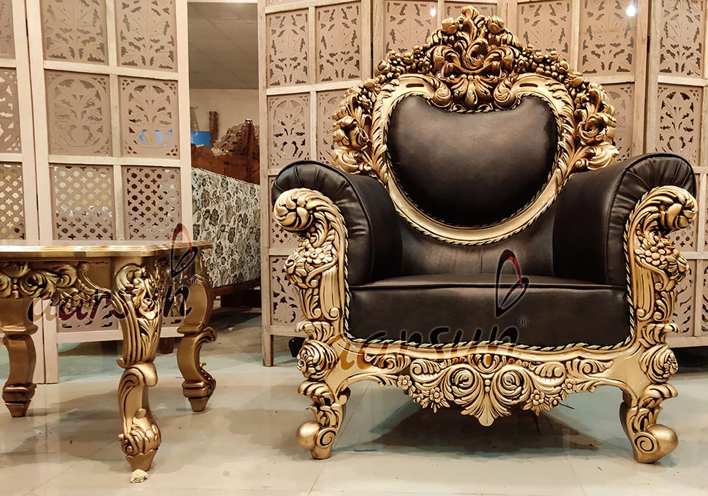 Luxurious Brown flixhd Leatherette Sofa Set  2025