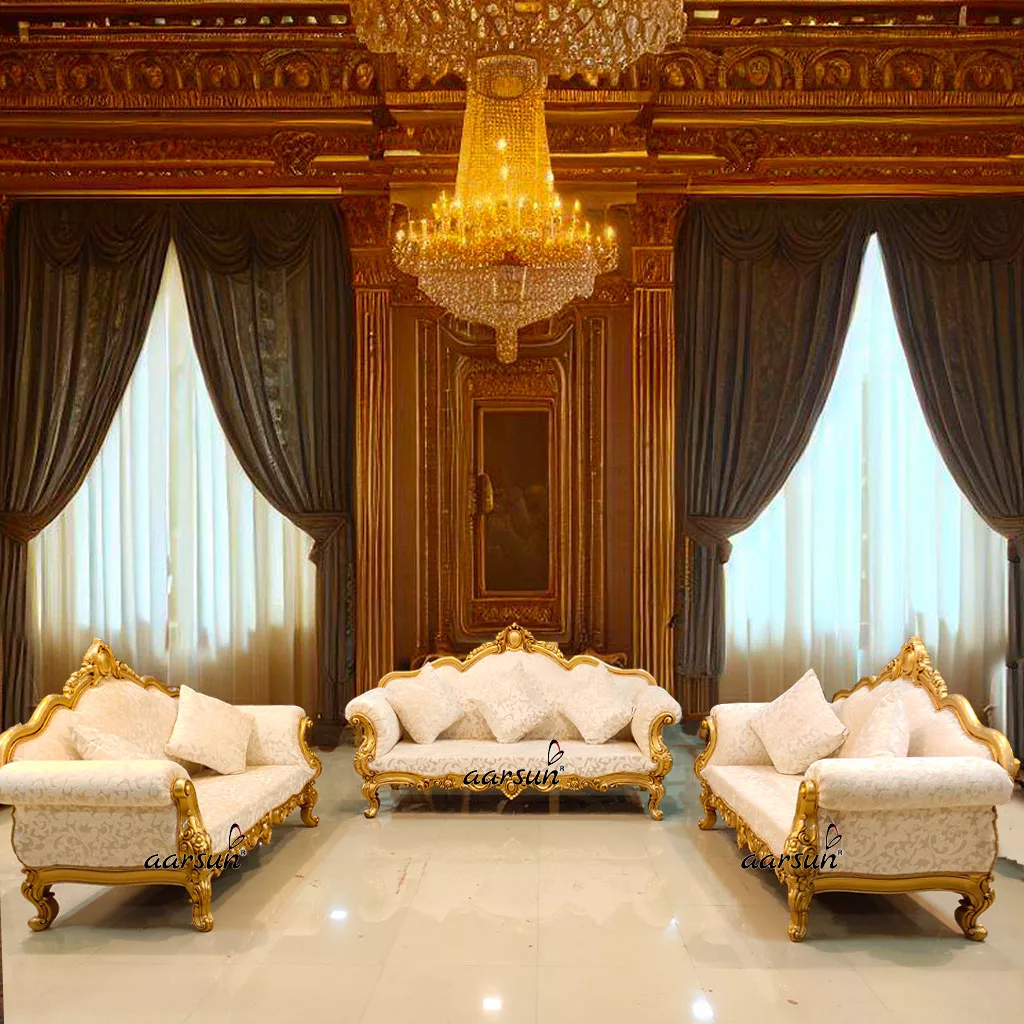 Fully fmoviez Carved Couch Royal Sofa Set  2025