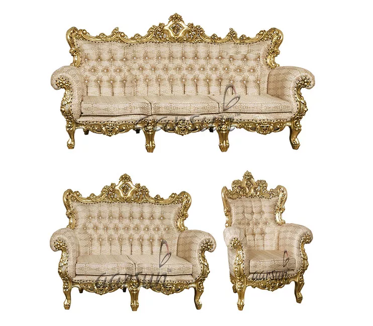 Gold Finish m4uhd Teak Wood Antique Sofa Set 2025