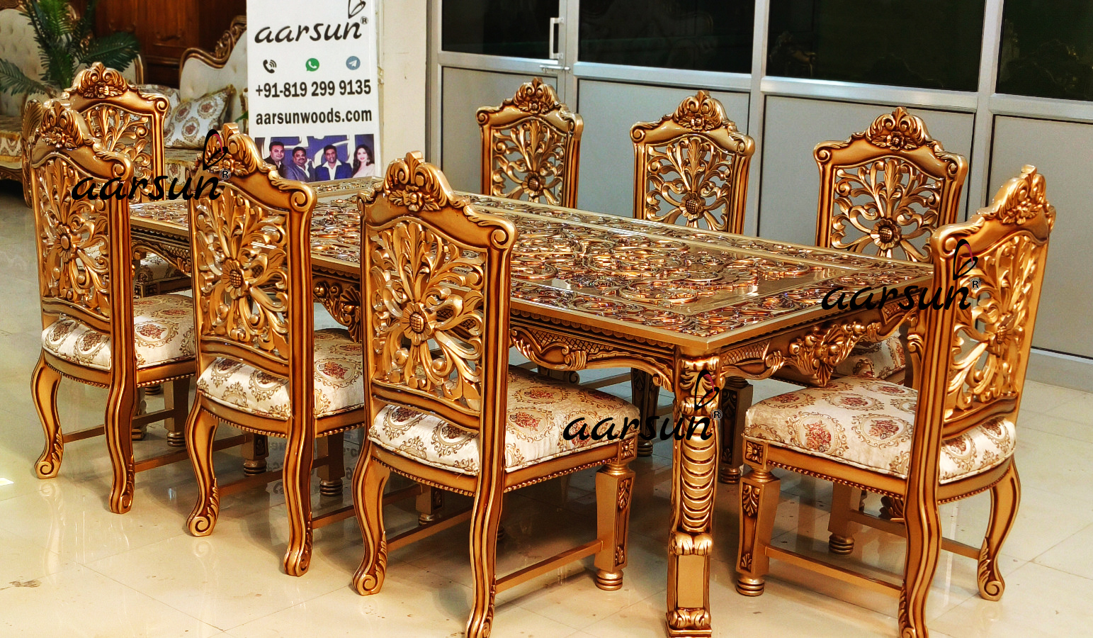 Gold Rush manwha18 Dining Set in Teak Wood  2025