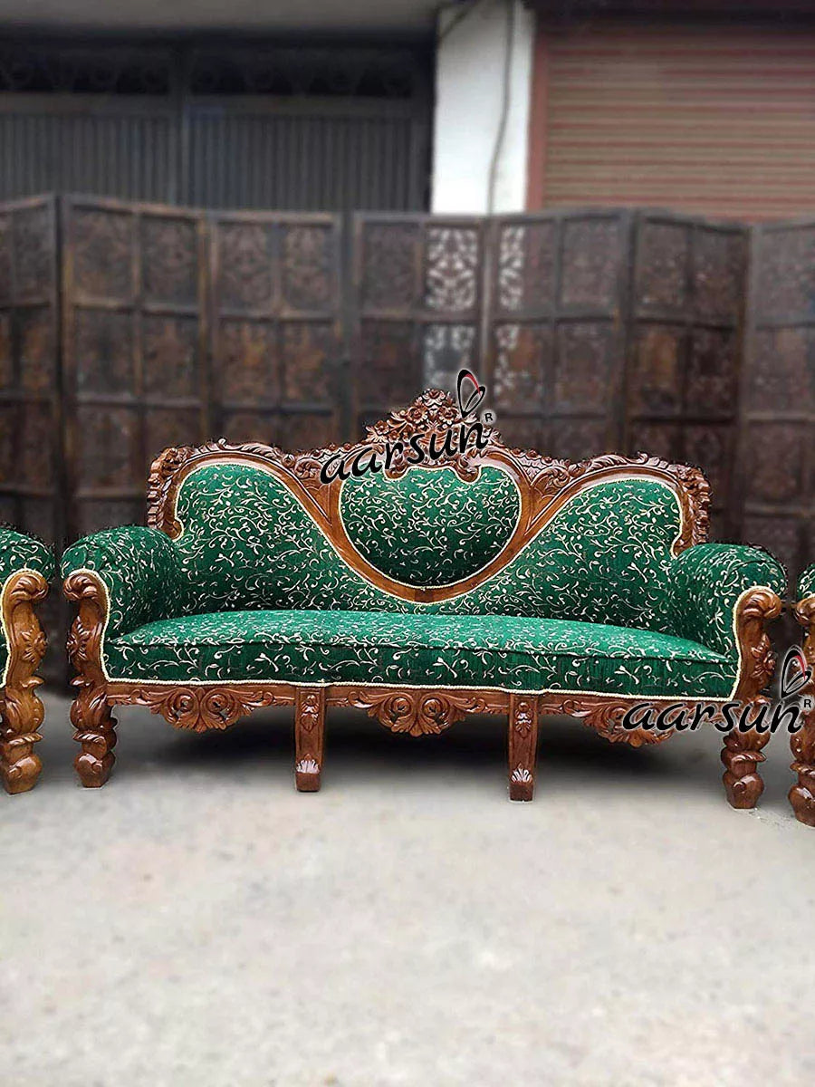 Green Couch Sofa Set with Center Table YT-26