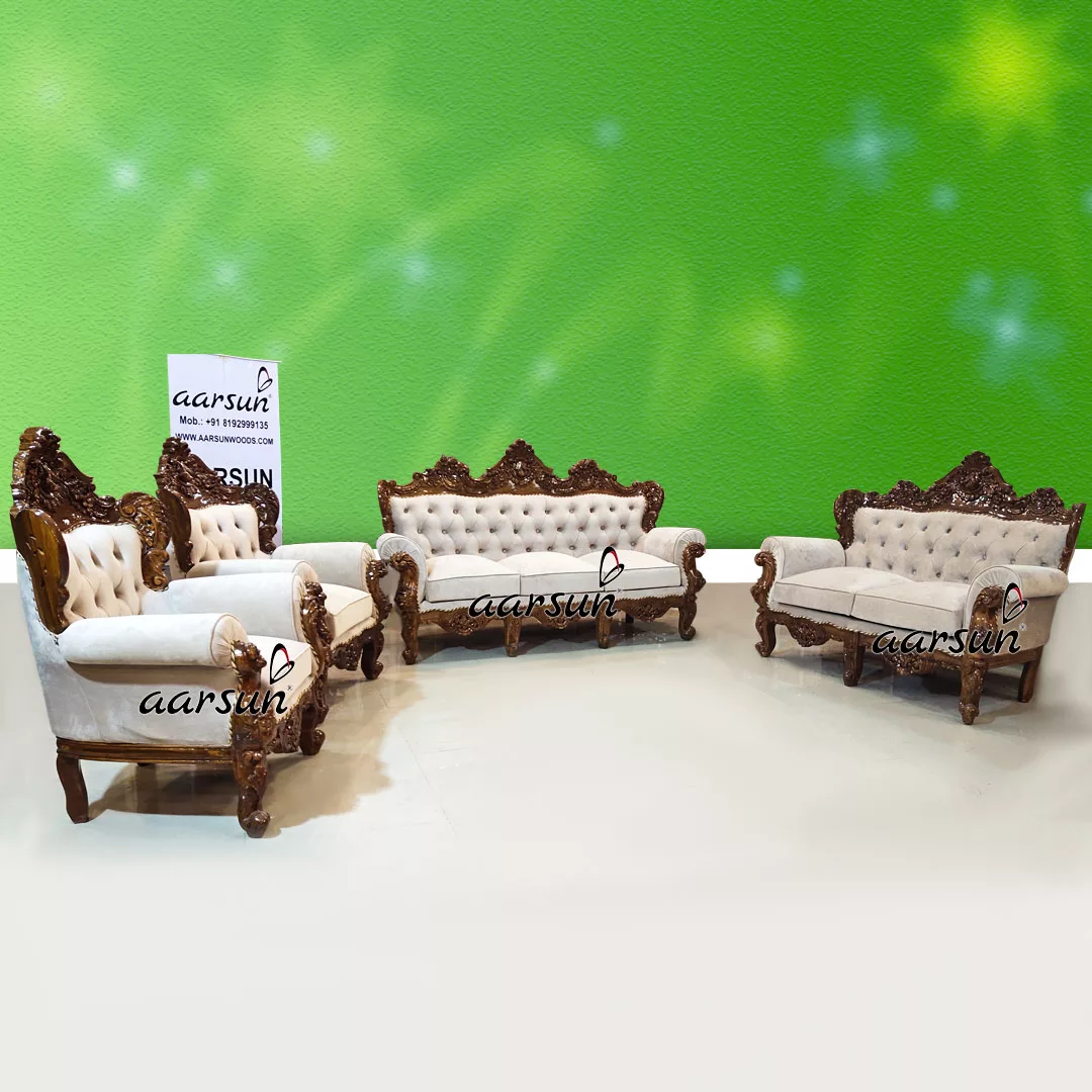 Handcrafted 7 Seater lookmovie2 Tufted Back Sofa Set 2025