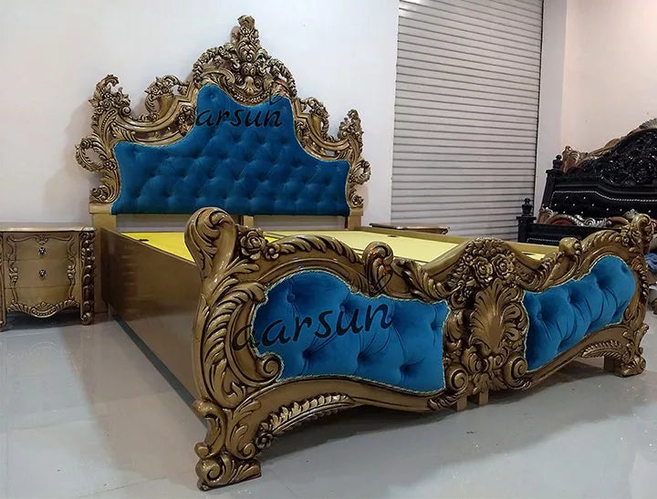 Handmade Wooden Bed with Storage - YT-130