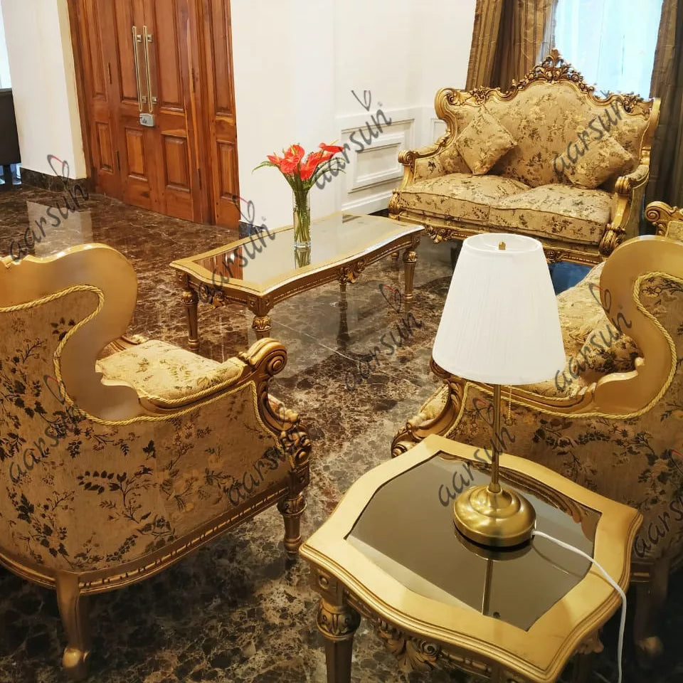 Luxurious Wooden Sofa Set for Living Room YT-96