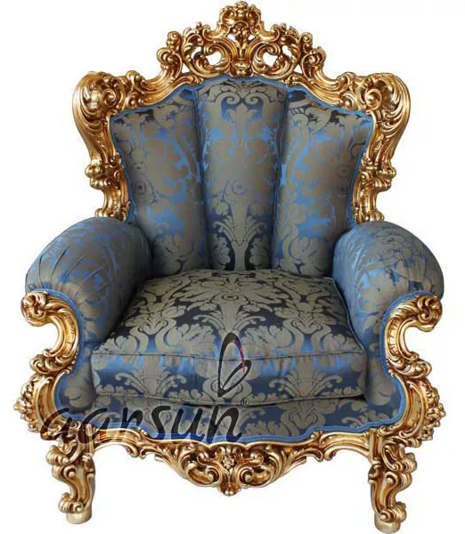 Luxury hesgoal  Sofa Set teak wood in gold finish 2025