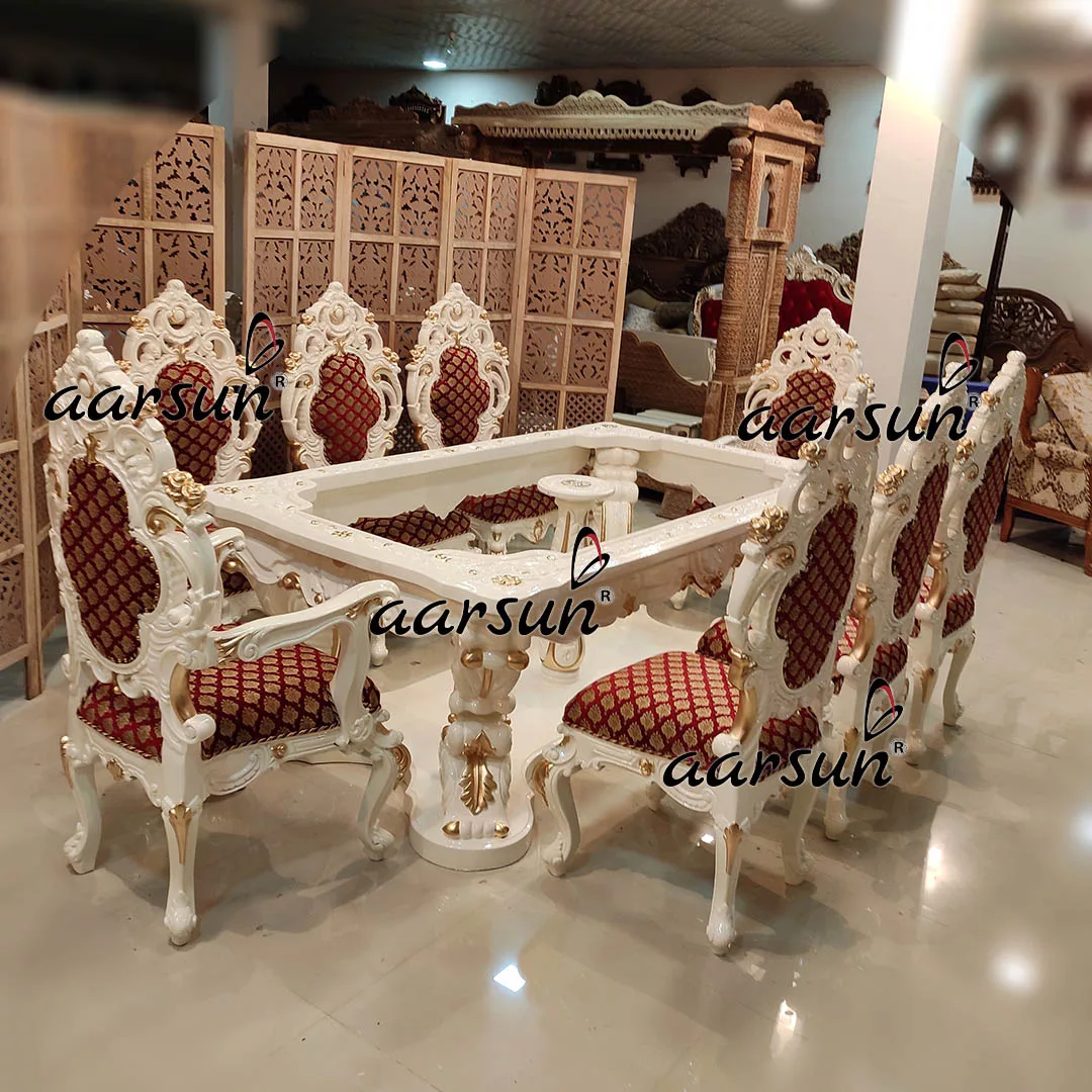 Premium  teenchat on 8 Seater Off White Dining Set 2025
