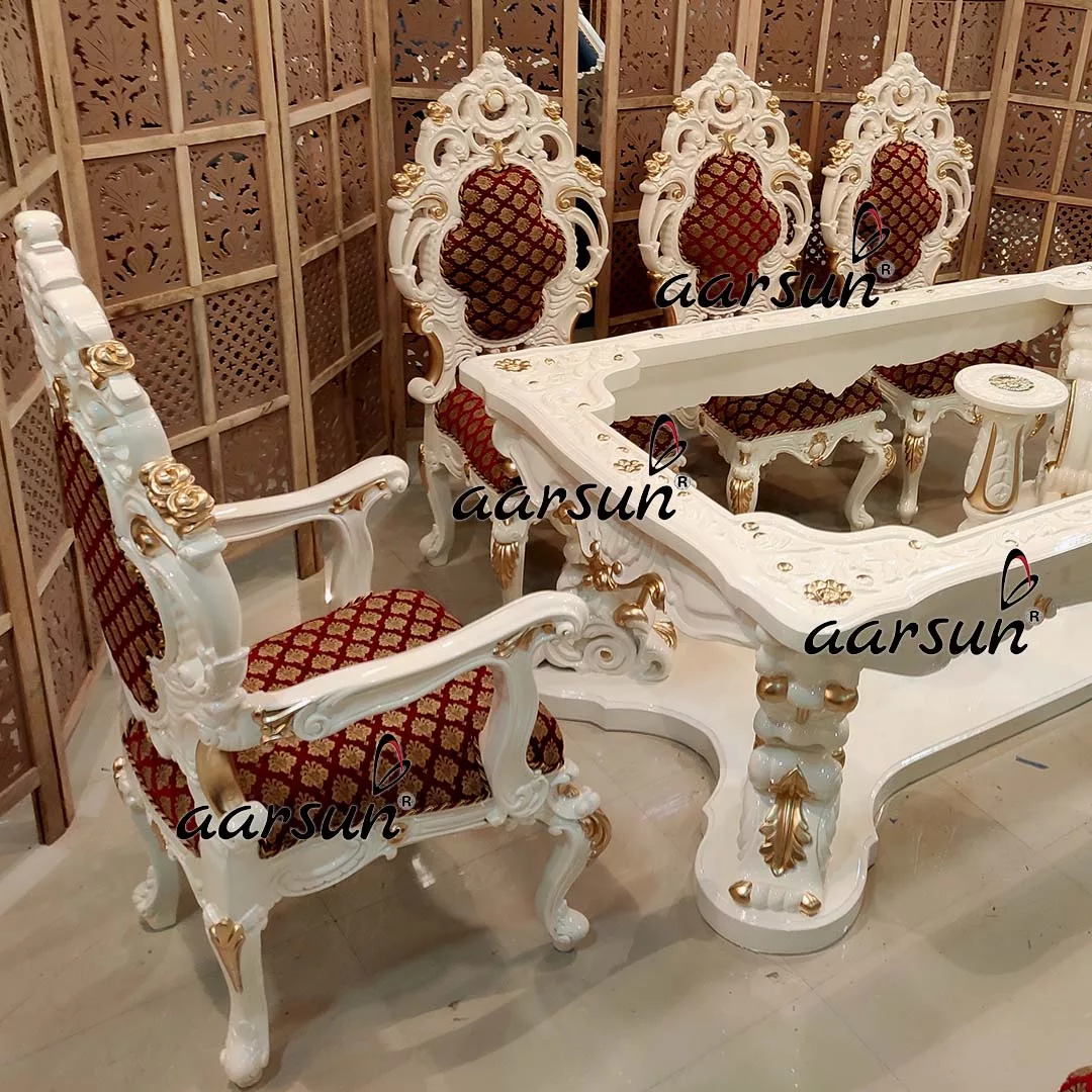 Premium  teenchat on 8 Seater Off White Dining Set 2025