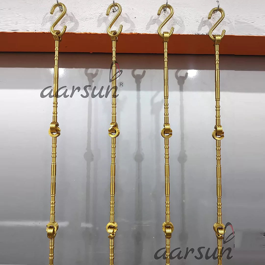 Pure Brass Jhula Rods Chain JCHAIN-009