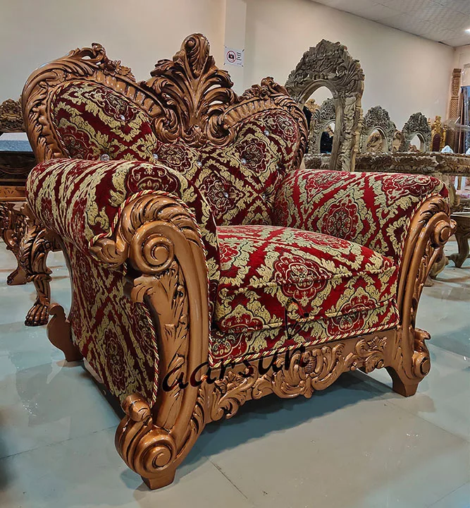 Royal Copper mangapark Finish Sofa Set for Living Room 2025