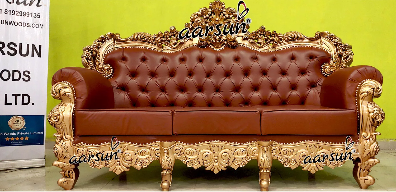 Royal flixtor Gold Sofa Set Design 2025