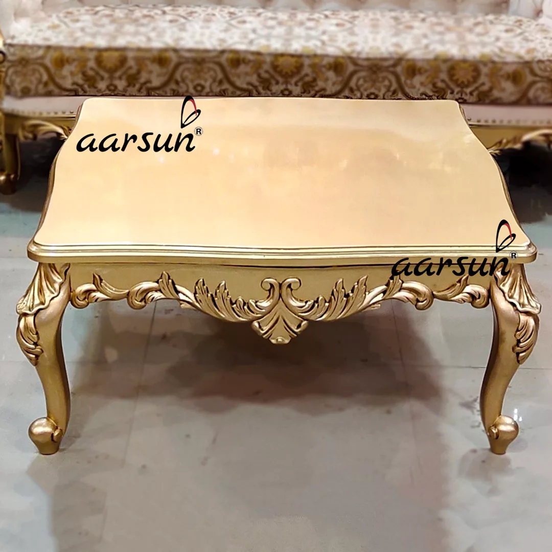 Royal roja directa Living Room Sofa Set in Classic Gold