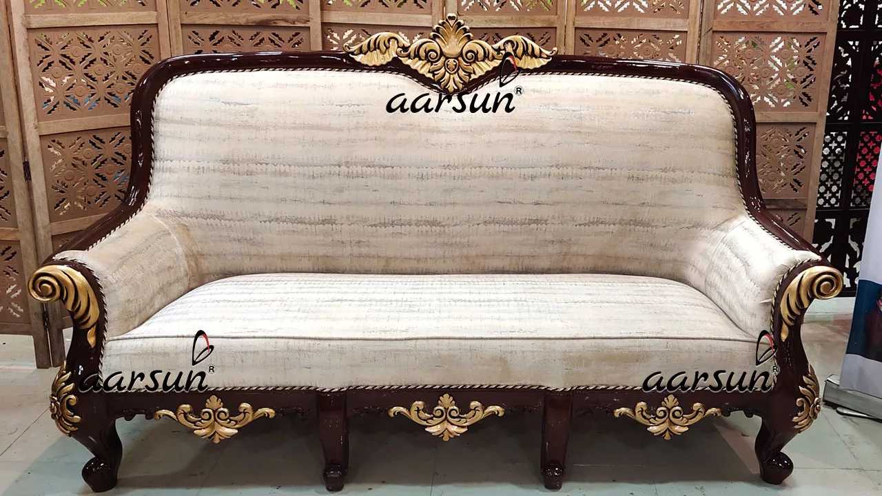 Royal moviesjoy on  Maharaja Sofa Set with Open Back Settee