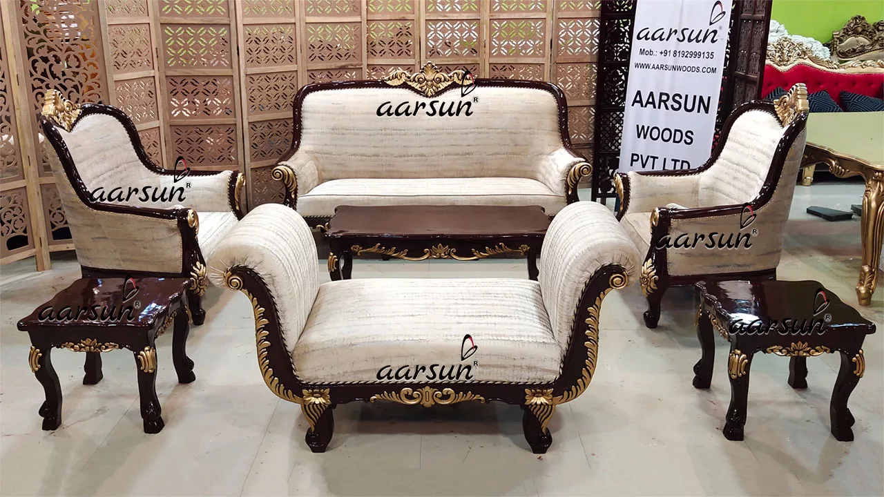 Royal moviesjoy on  Maharaja Sofa Set with Open Back Settee