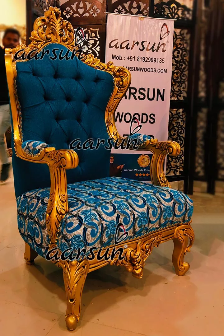 Royal us phone book Sofa Set in Antique Gold  2025