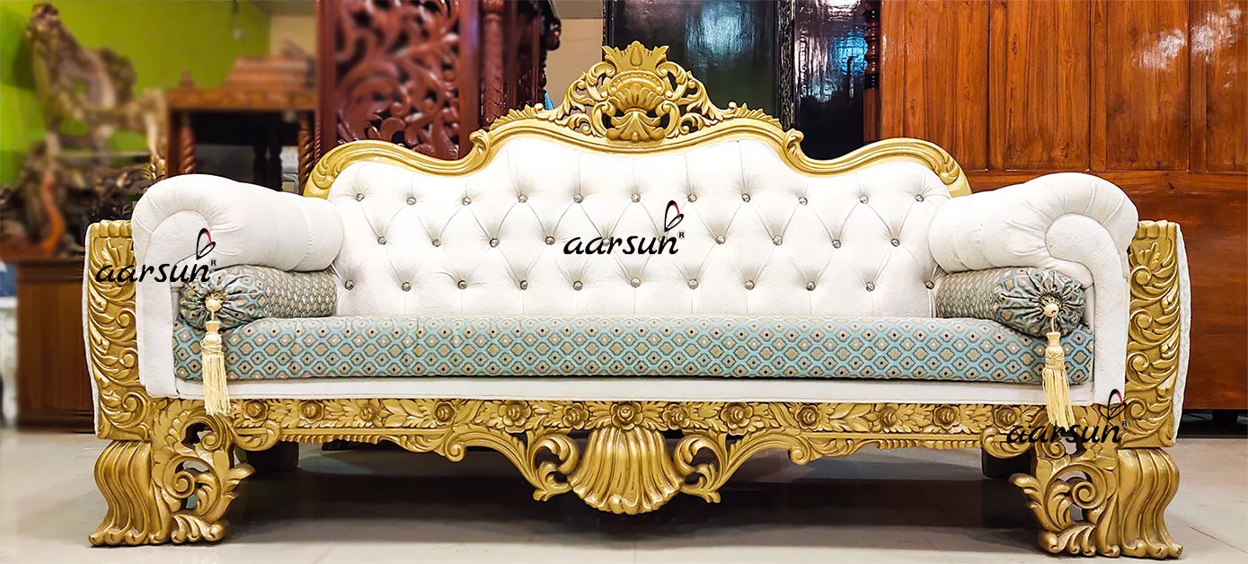 Royal wordhippo Sofa Set in Gold 2025
