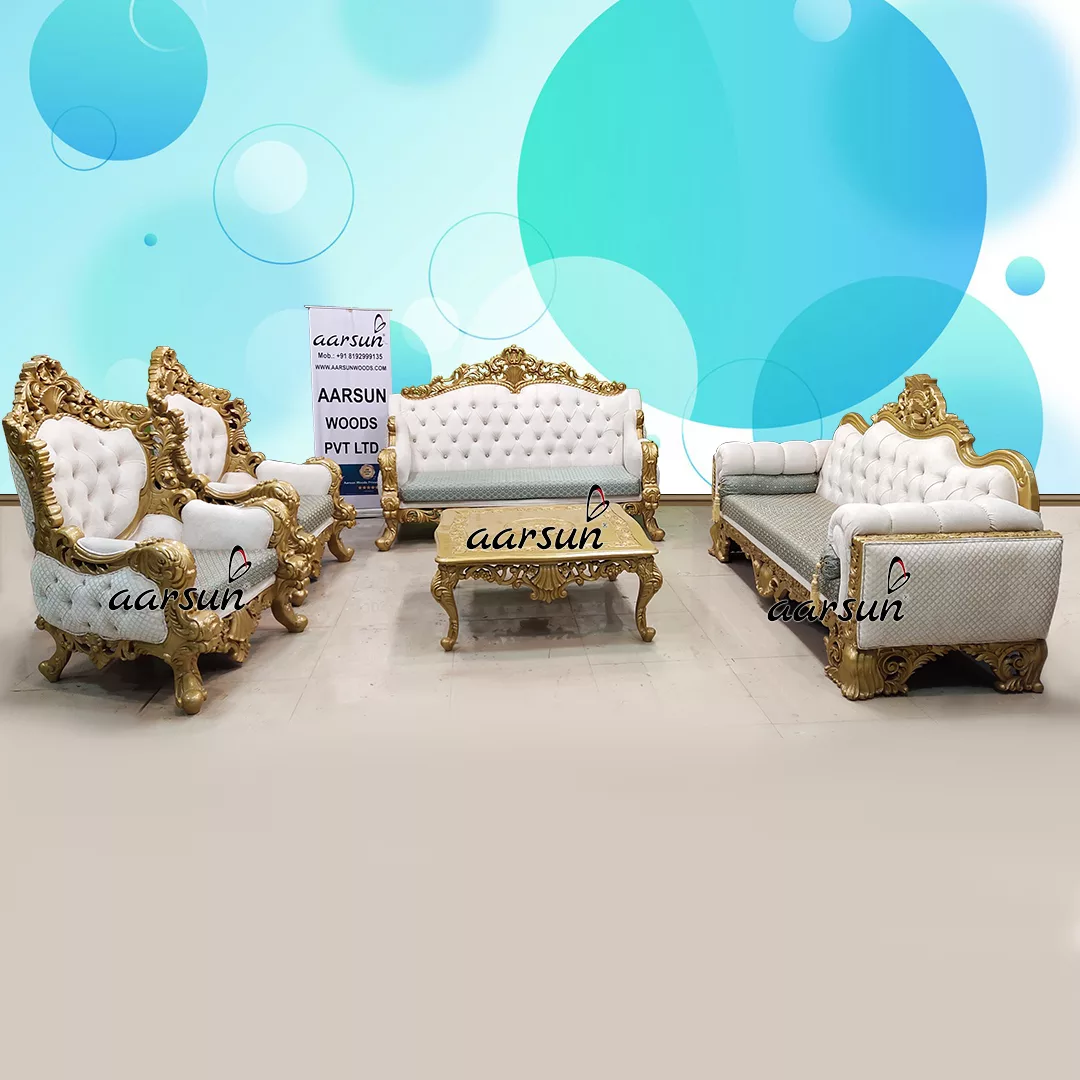 Royal wordhippo Sofa Set in Gold 2025