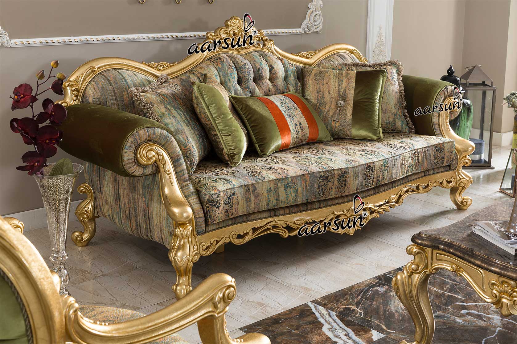Royal scoresandodds Wooden Sofa Set 2025