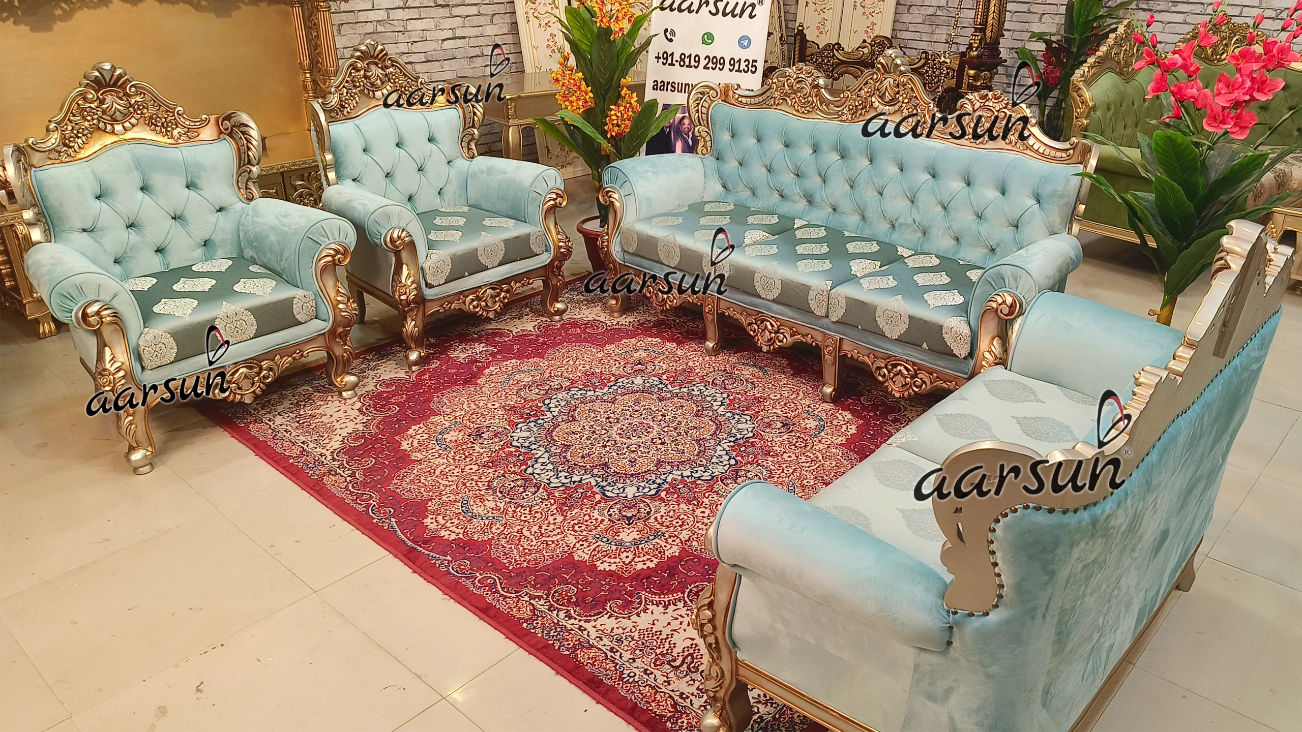 7 Seater dropmms  Sofa Set in Royal Finish 2025