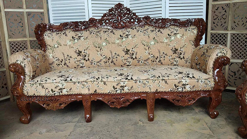 Sheesham Wooden Sofa Set 3+2+1 YT-40