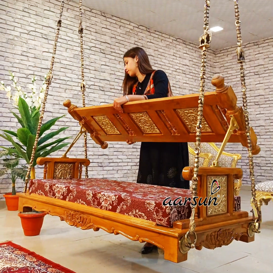 Swing Chair Online Wooden Jhula for Home 2024 – Rajghar