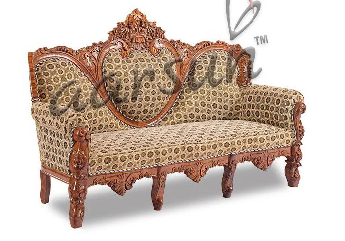 Teak Wood Dilwala Classic Sofa Set - SF-0066