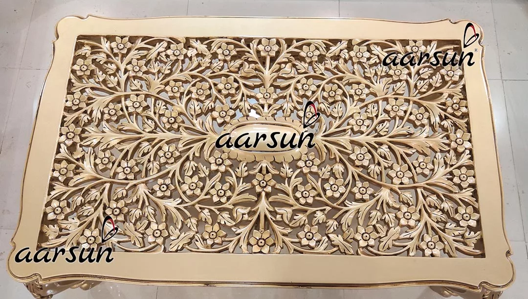 U Shape noodlemag Sofa Set in Gold Finish 2025