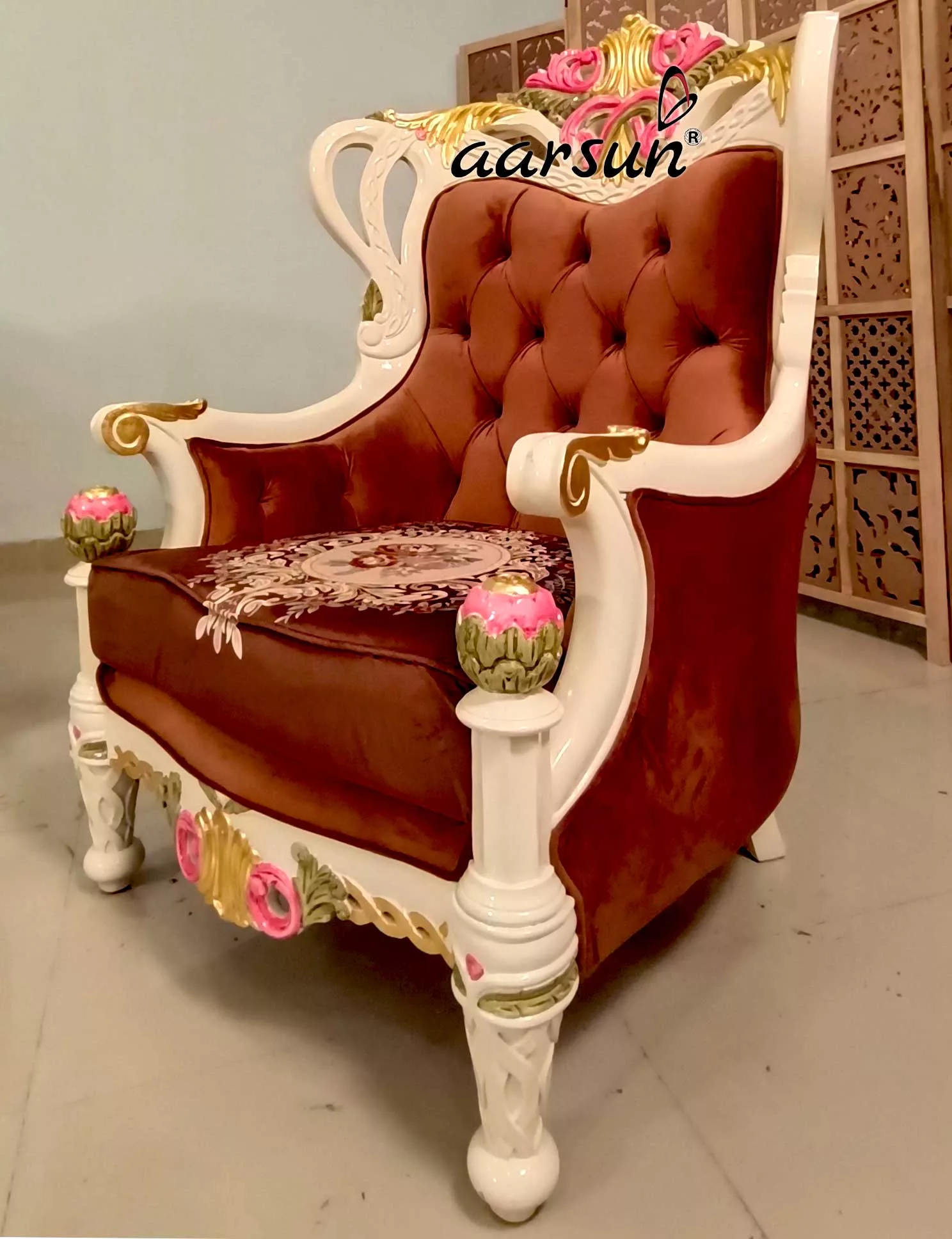 Ultra Luxury Sofa Set noodlemagazine with Gold Leafing  2025