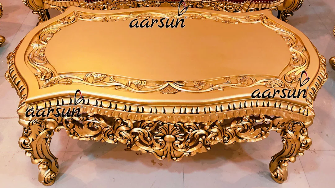 Ultra Royal revolver news Sofa Set in Red &amp; Gold  2025