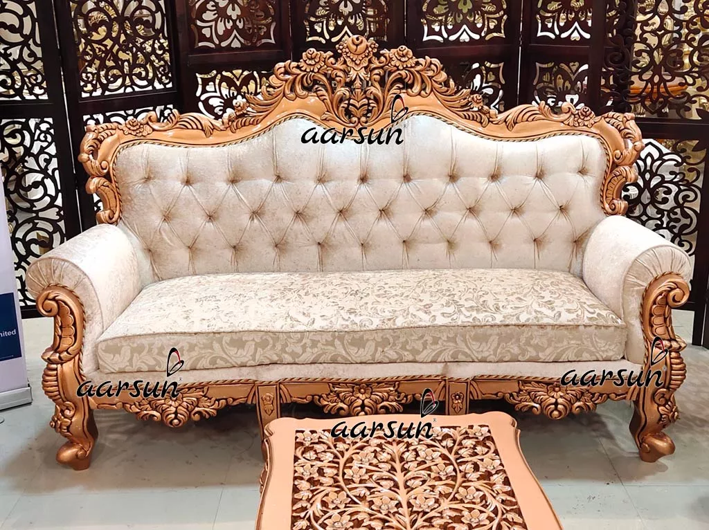 Victorian sharesome Royal Sofa Set in Copper Paint with TV Unit  2025