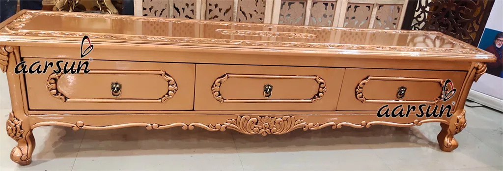 Victorian sharesome Royal Sofa Set in Copper Paint with TV Unit  2025