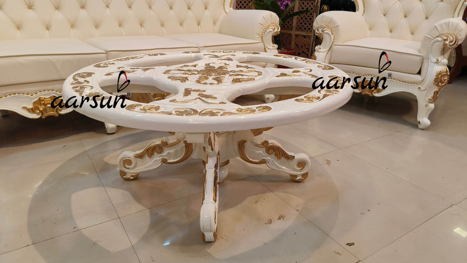 Unique soap2day Sofa Set in White Polish  2025