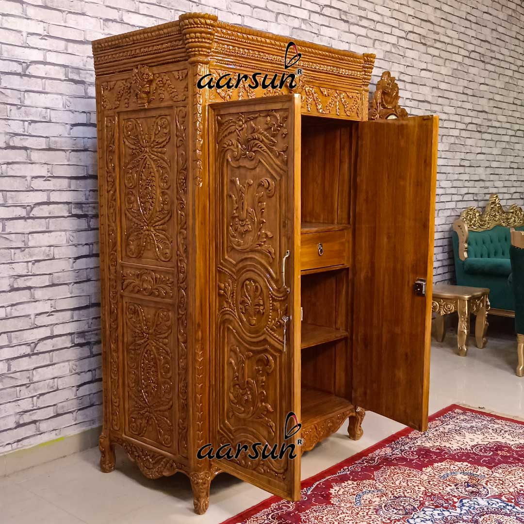 Wooden Almirah with Hidden Drawers YT-788