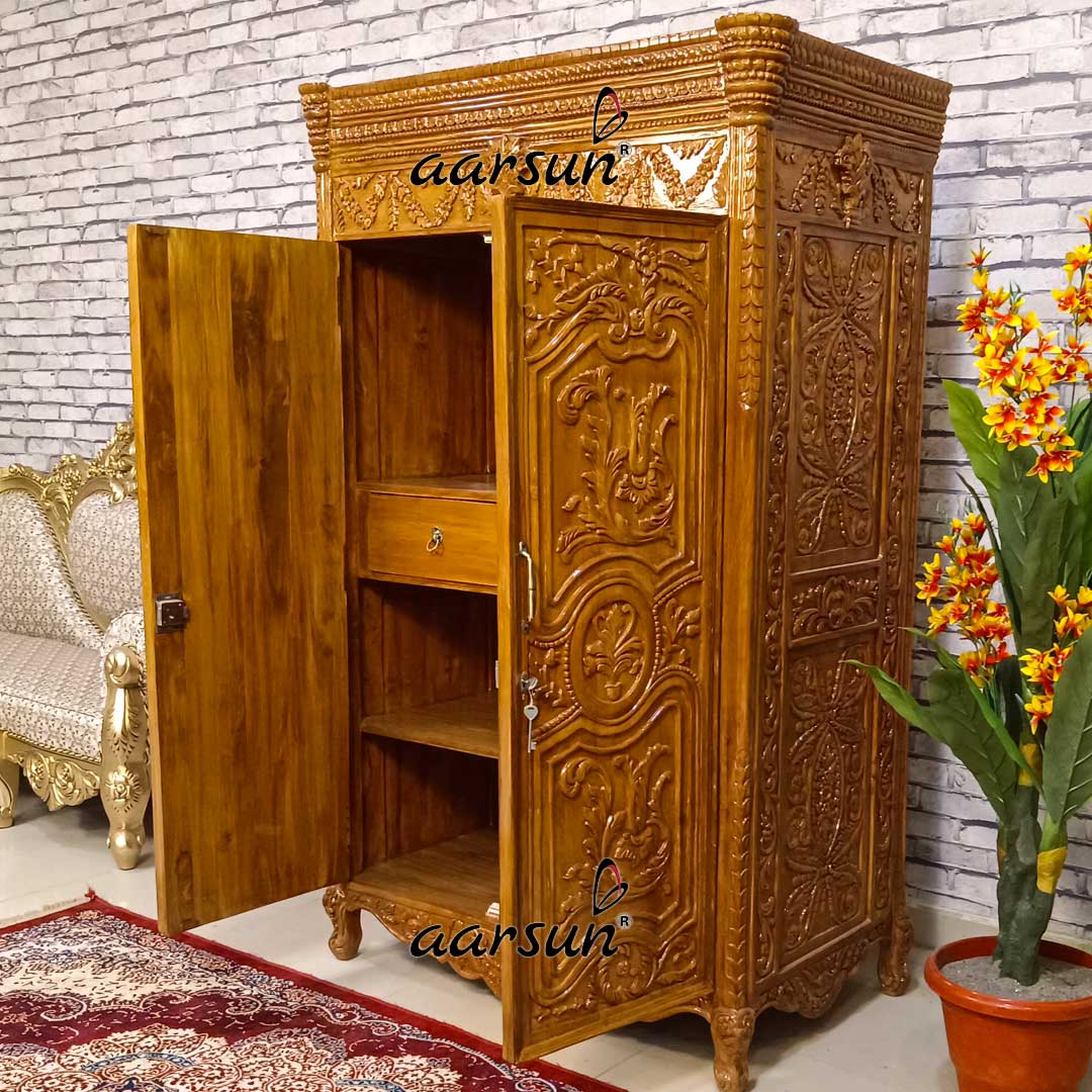 Wooden Almirah with Hidden Drawers YT-788