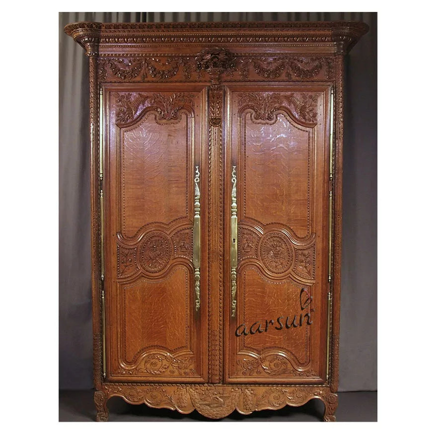 Wooden Handcrafted Almirah / Wardrobe ALM-0012