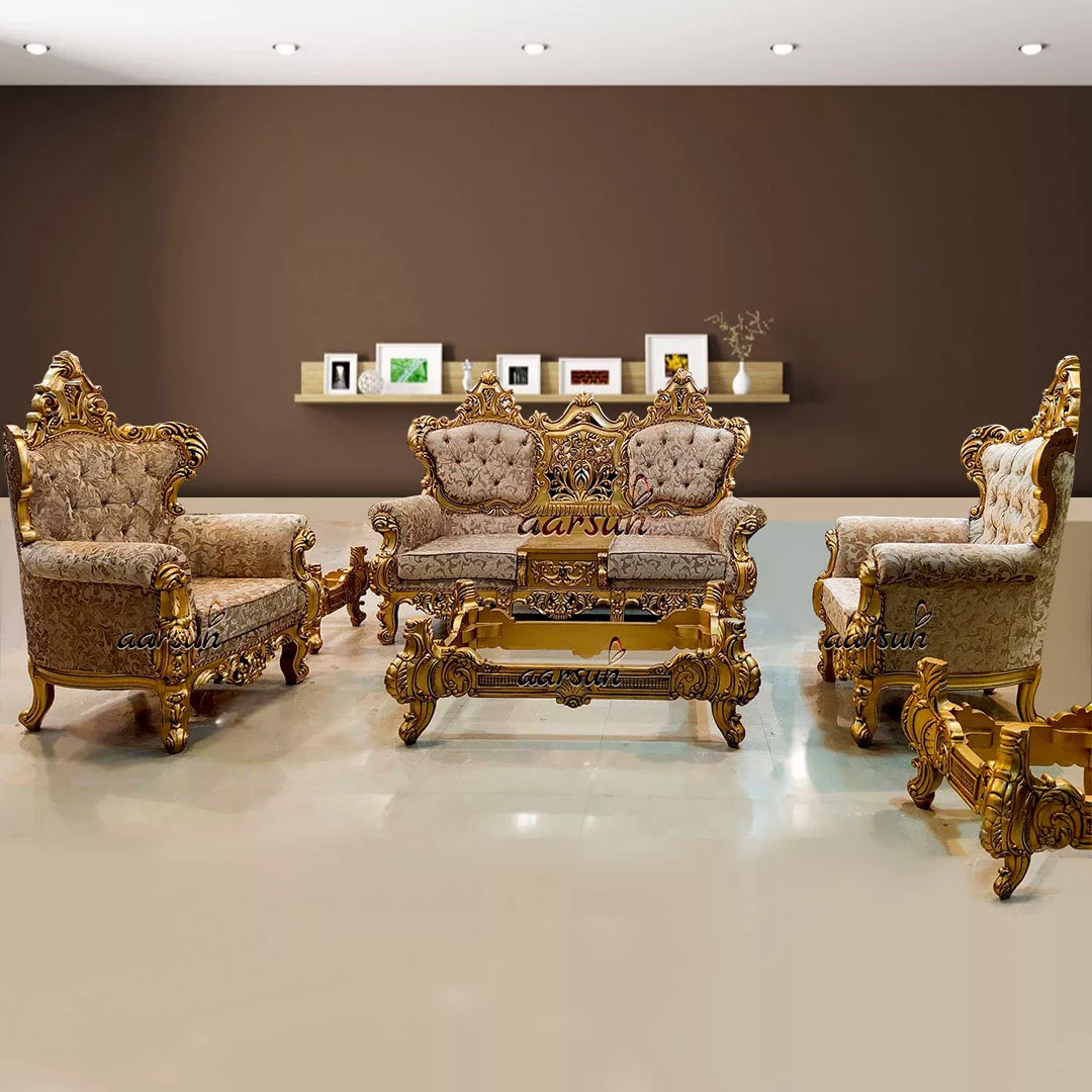 Wooden whoer.net Sofa Set with Royal Finish  2025