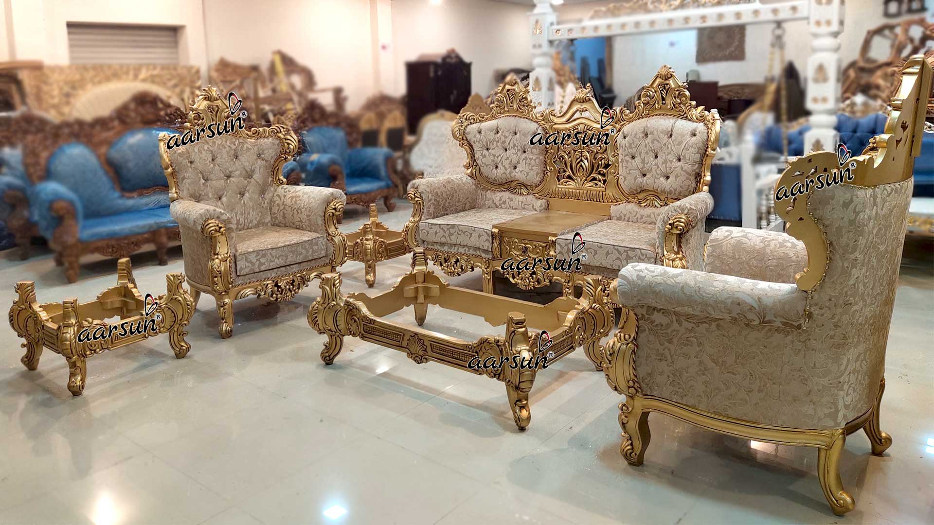 Wooden whoer.net Sofa Set with Royal Finish  2025
