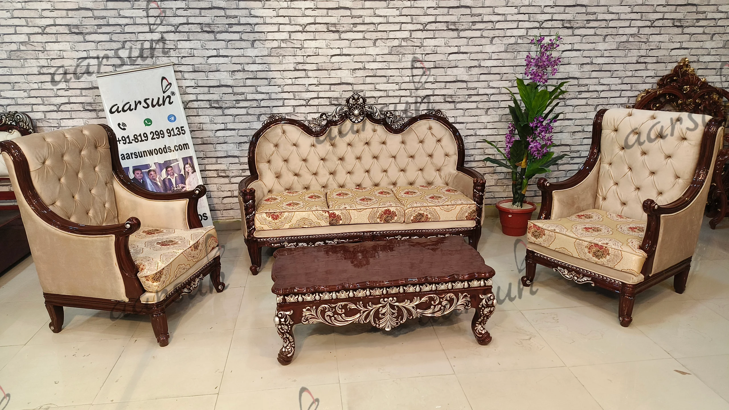 Sofa Set streameast.xyz in  Royal Finish  2025