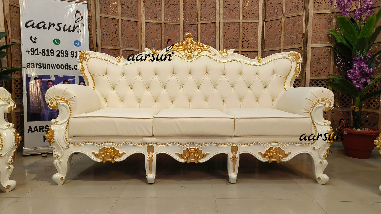 Unique soap2day Sofa Set in White Polish  2025
