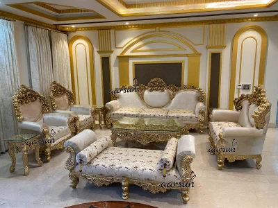 Latest solar movie  Antique Style Maharaja Sofa Set  2025